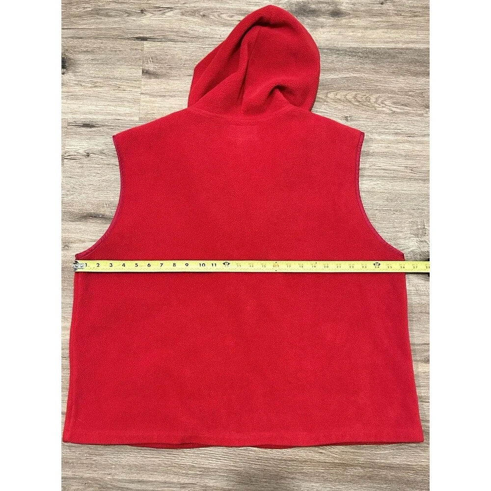 OLE MISS Vest Vintage 90’s Crable  Fleece Hooded Unisex College Collegiate EUC